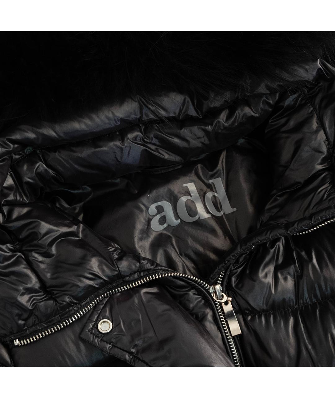 ADD Черный полиамидовый пуховик, фото 3