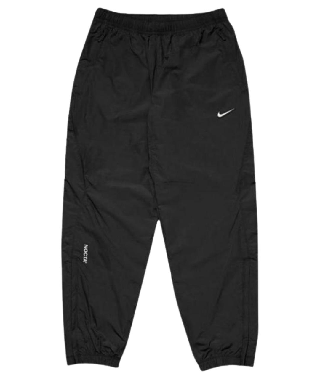 NIKE Черные полиэстеровые повседневные брюки, фото 1