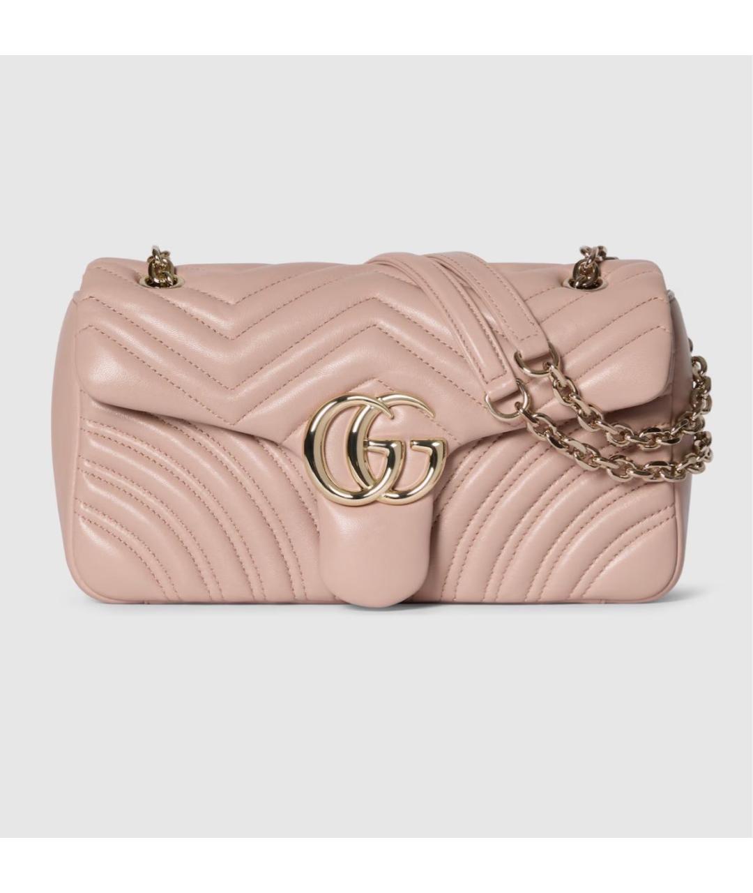 GUCCI Розовая кожаная сумка через плечо, фото 4