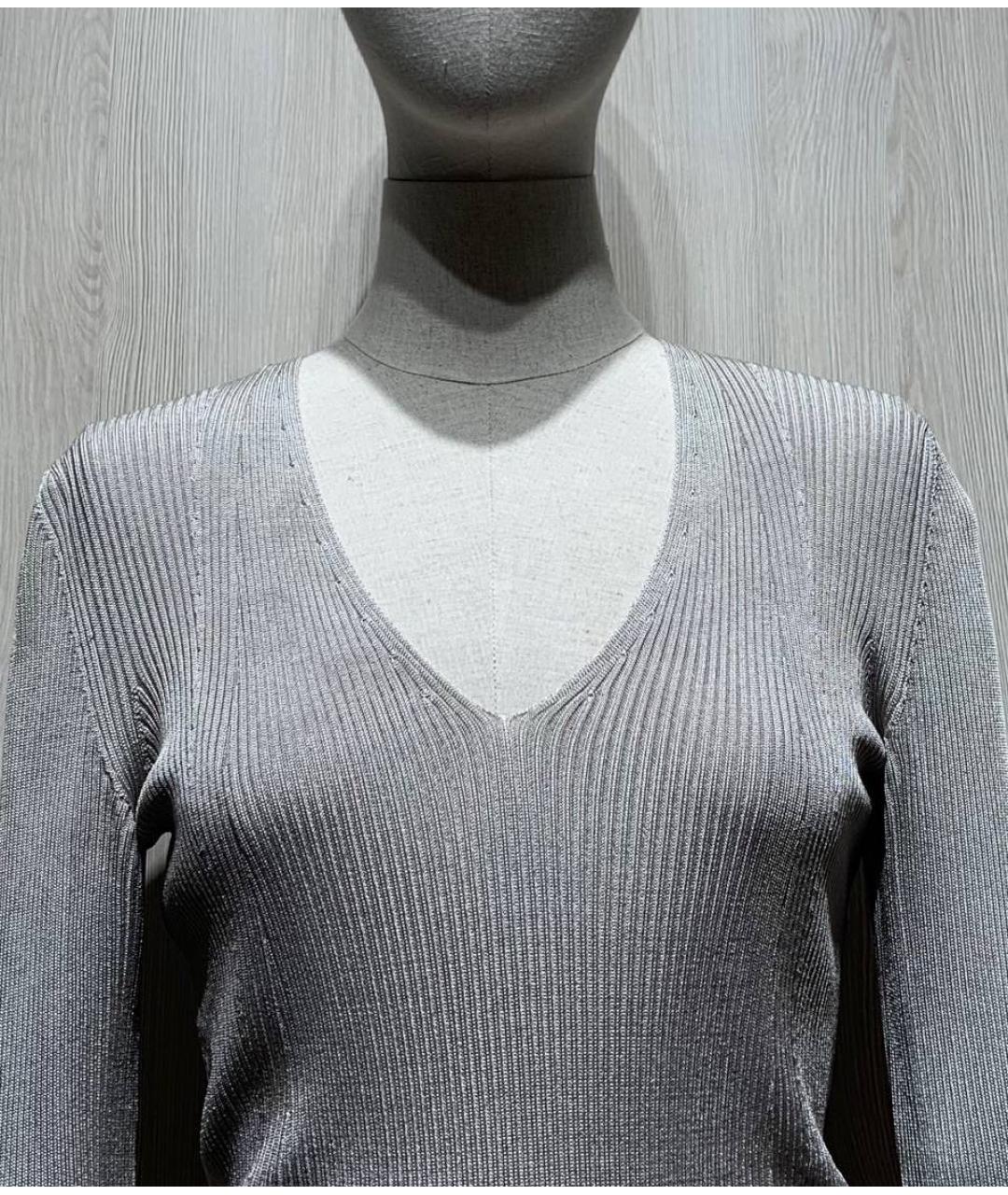 VALENTINO Серый вискозный джемпер / свитер, фото 2