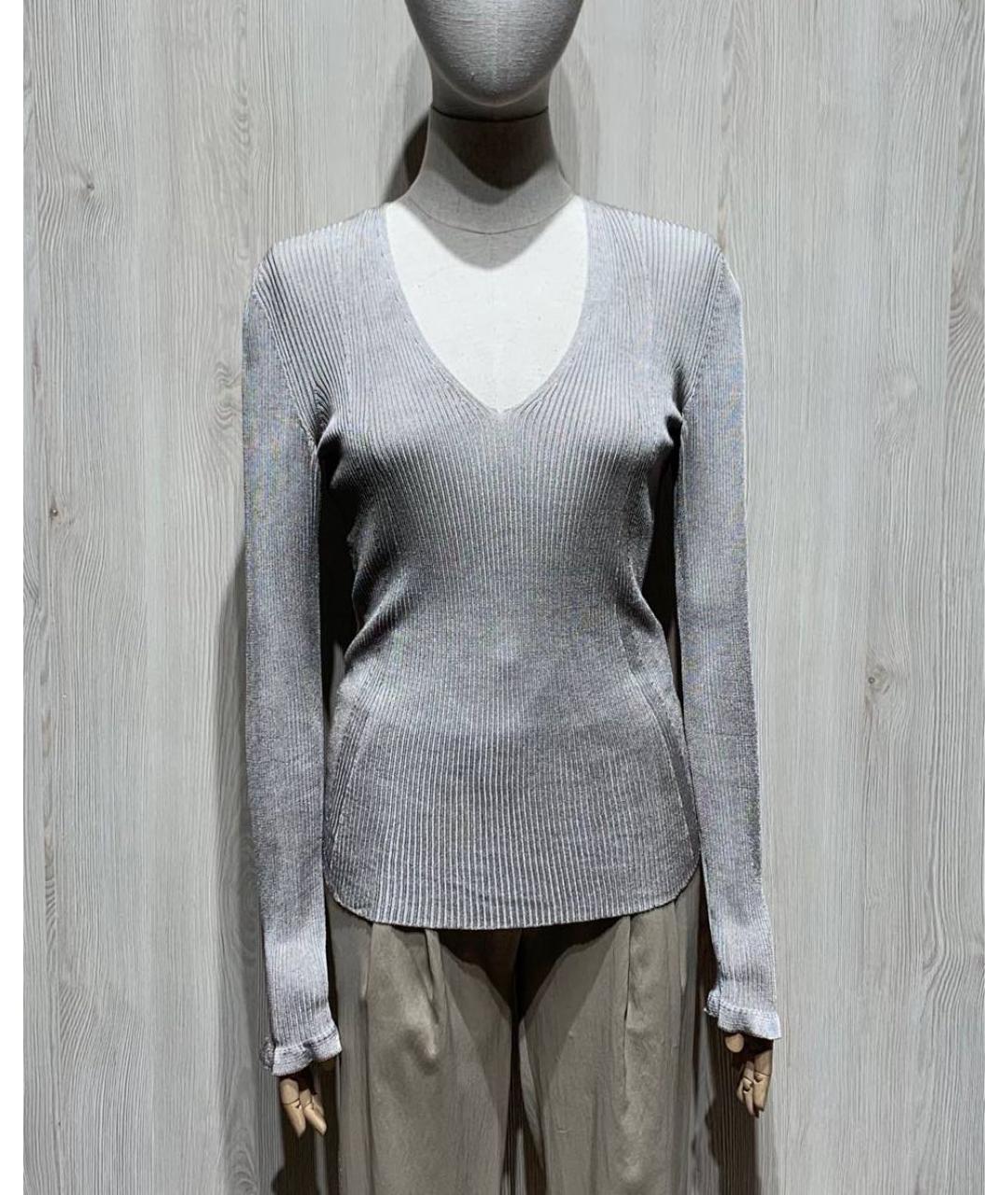 VALENTINO Серый вискозный джемпер / свитер, фото 9