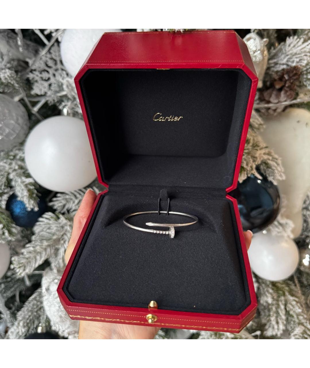 CARTIER Белый браслет из белого золота, фото 2