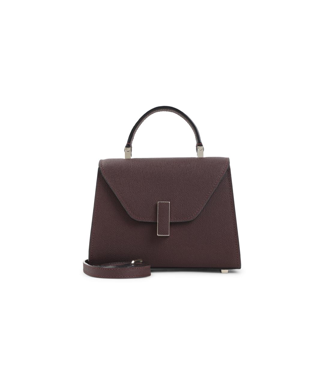 VALEXTRA Бордовая кожаная сумка тоут, фото 1