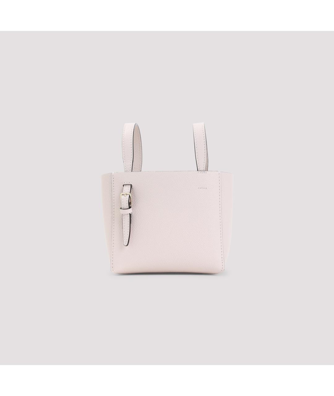 VALEXTRA Розовая кожаная сумка тоут, фото 4