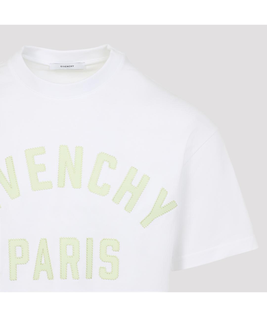 GIVENCHY Белая хлопковая футболка, фото 5