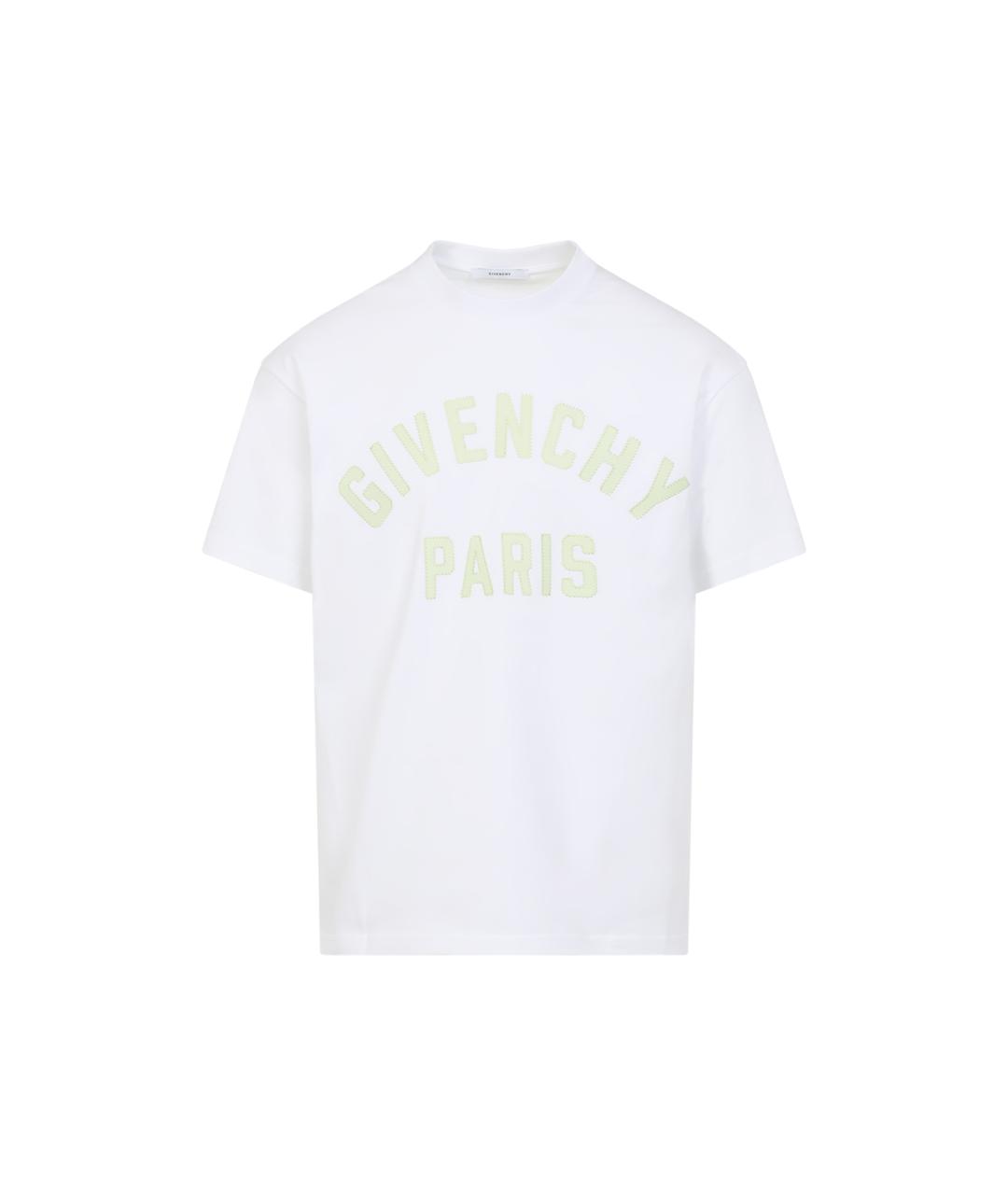GIVENCHY Белая хлопковая футболка, фото 1