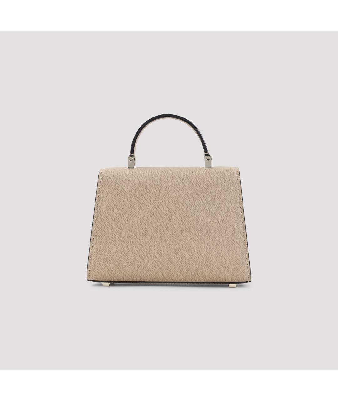 VALEXTRA Бежевая кожаная сумка тоут, фото 4