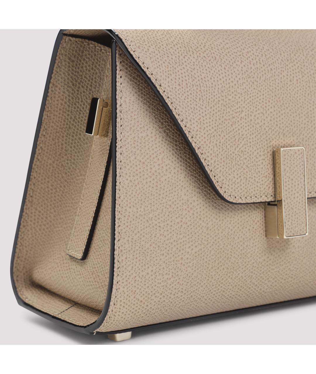 VALEXTRA Бежевая кожаная сумка тоут, фото 5