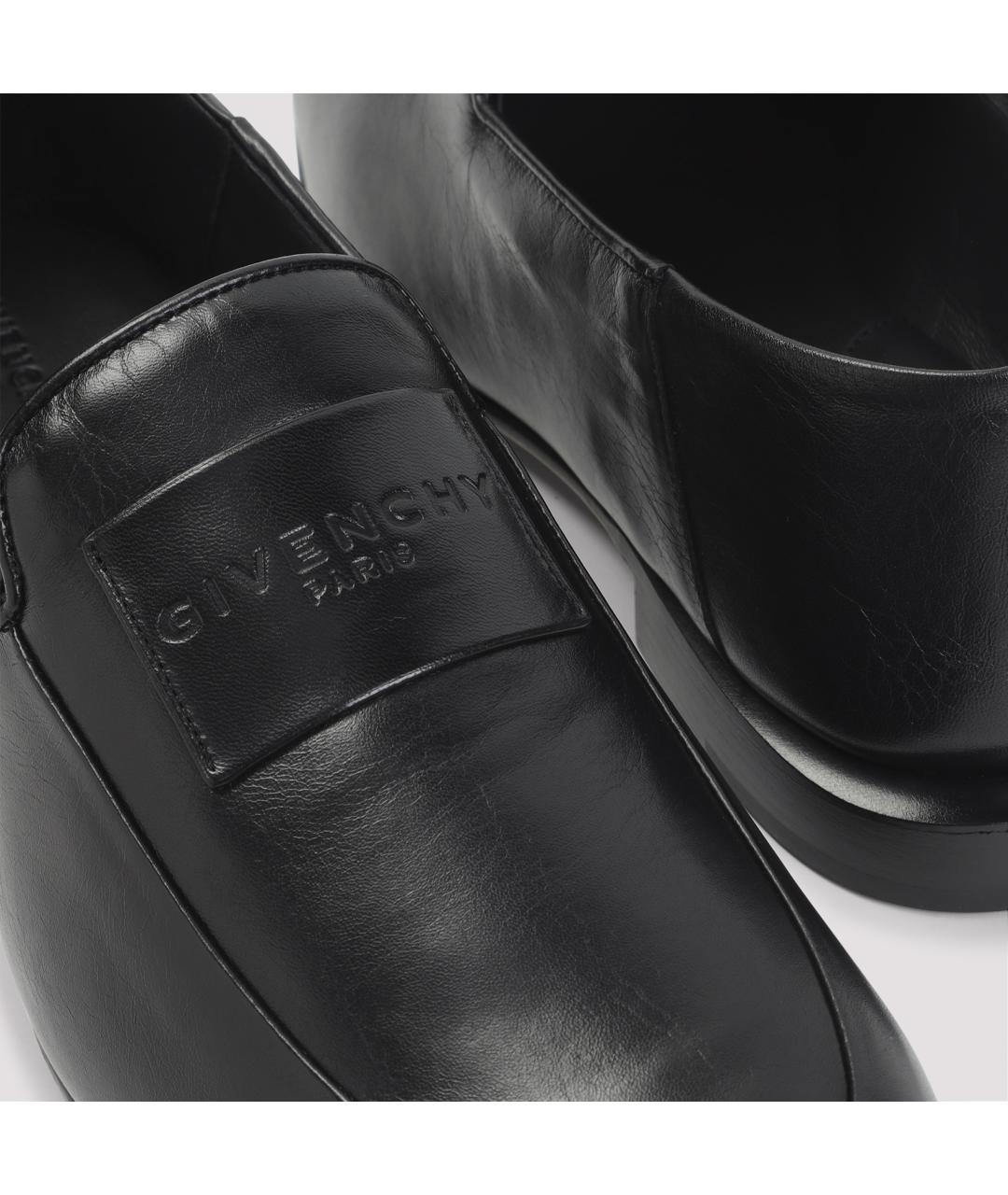 GIVENCHY Черные кожаные лоферы, фото 6