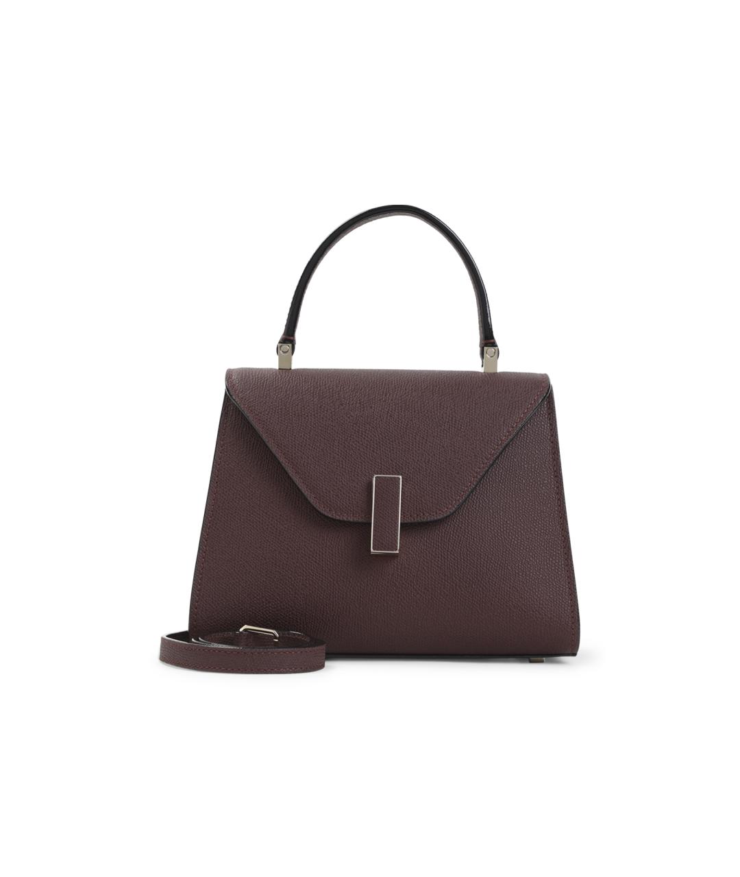 VALEXTRA Бордовая кожаная сумка тоут, фото 1