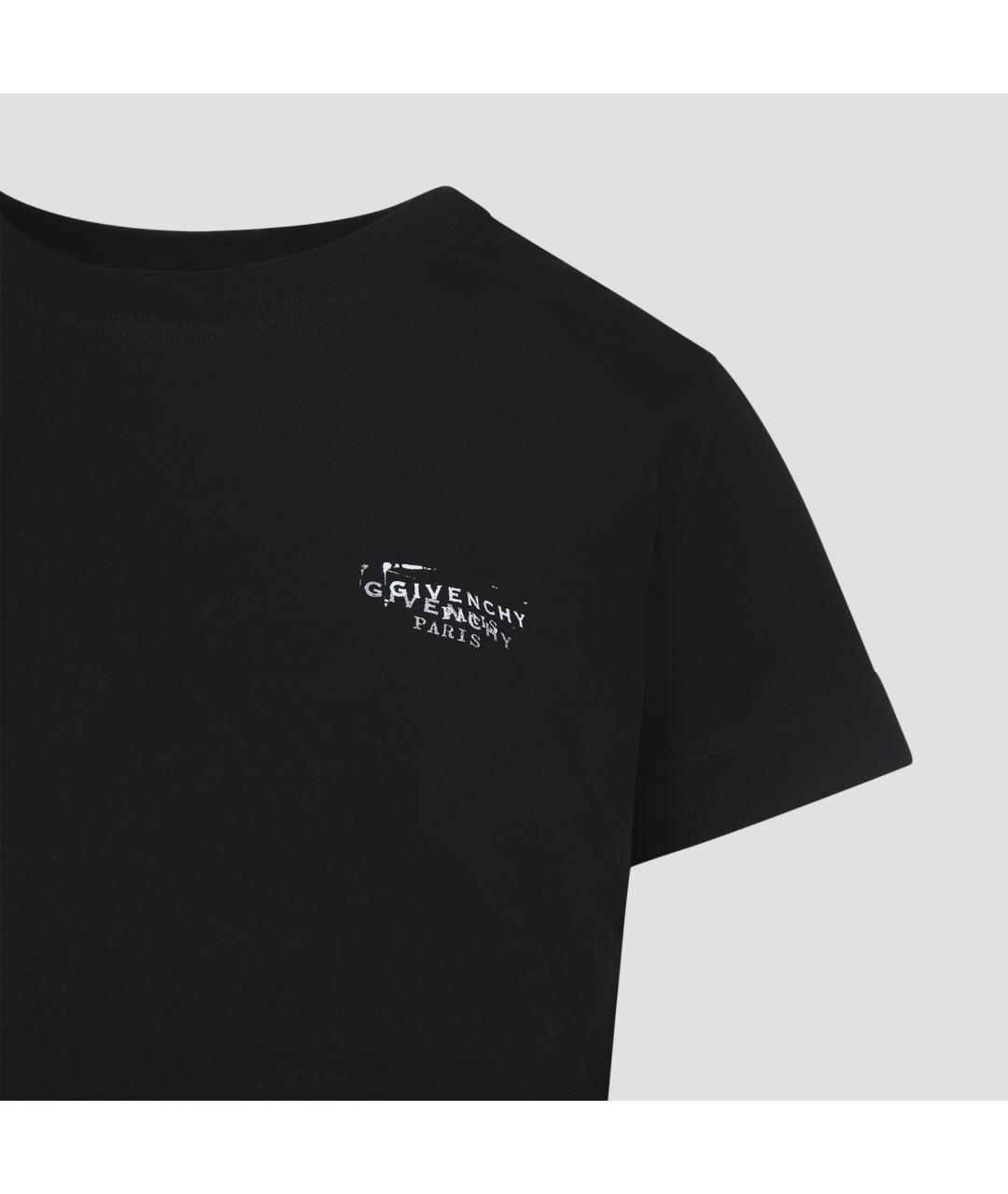 GIVENCHY Черная хлопковая футболка, фото 5
