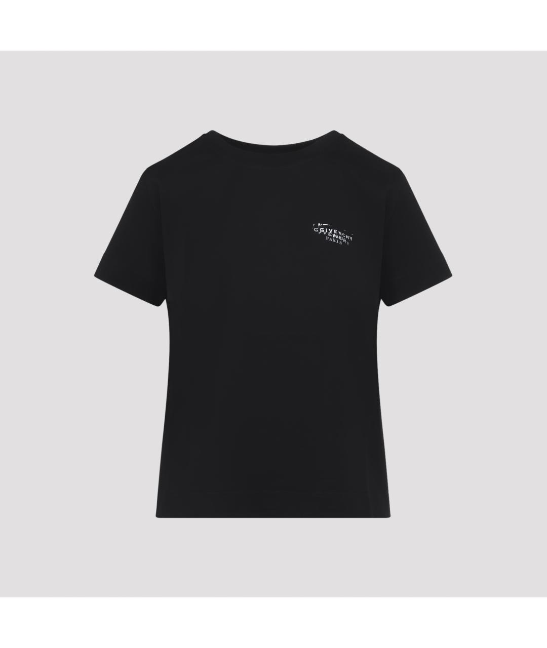GIVENCHY Черная хлопковая футболка, фото 3