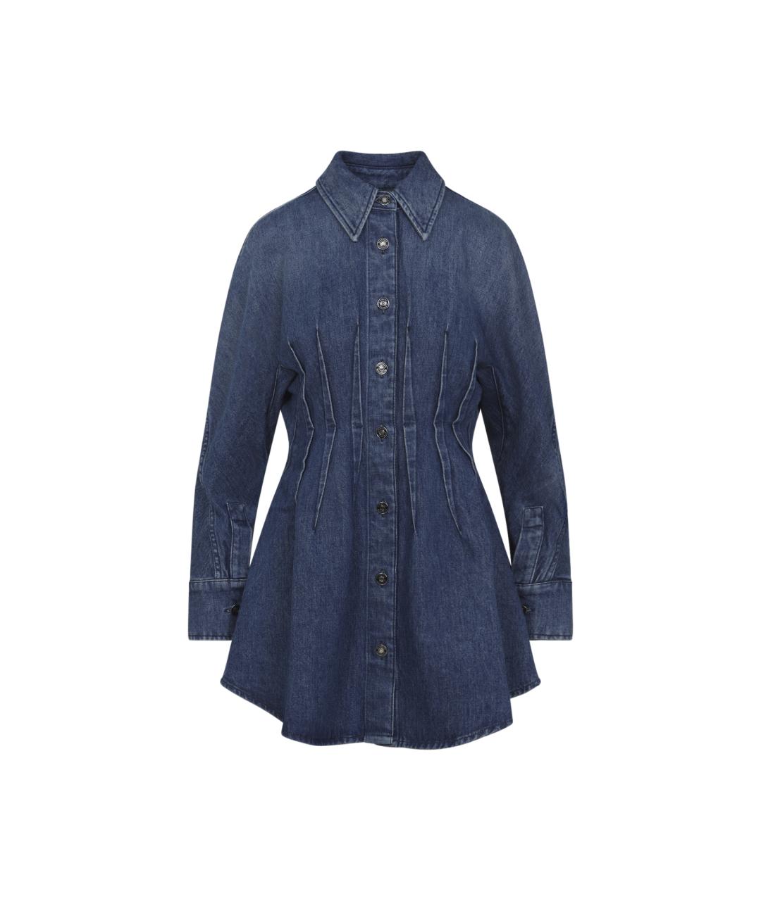 GIVENCHY Синее хлопковое повседневное платье, фото 1