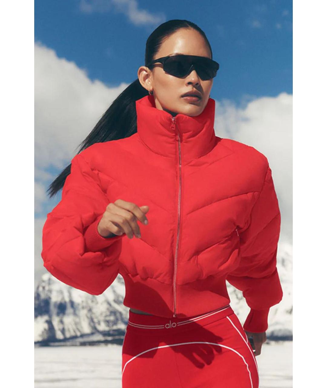 ALO YOGA Красная куртка, фото 2