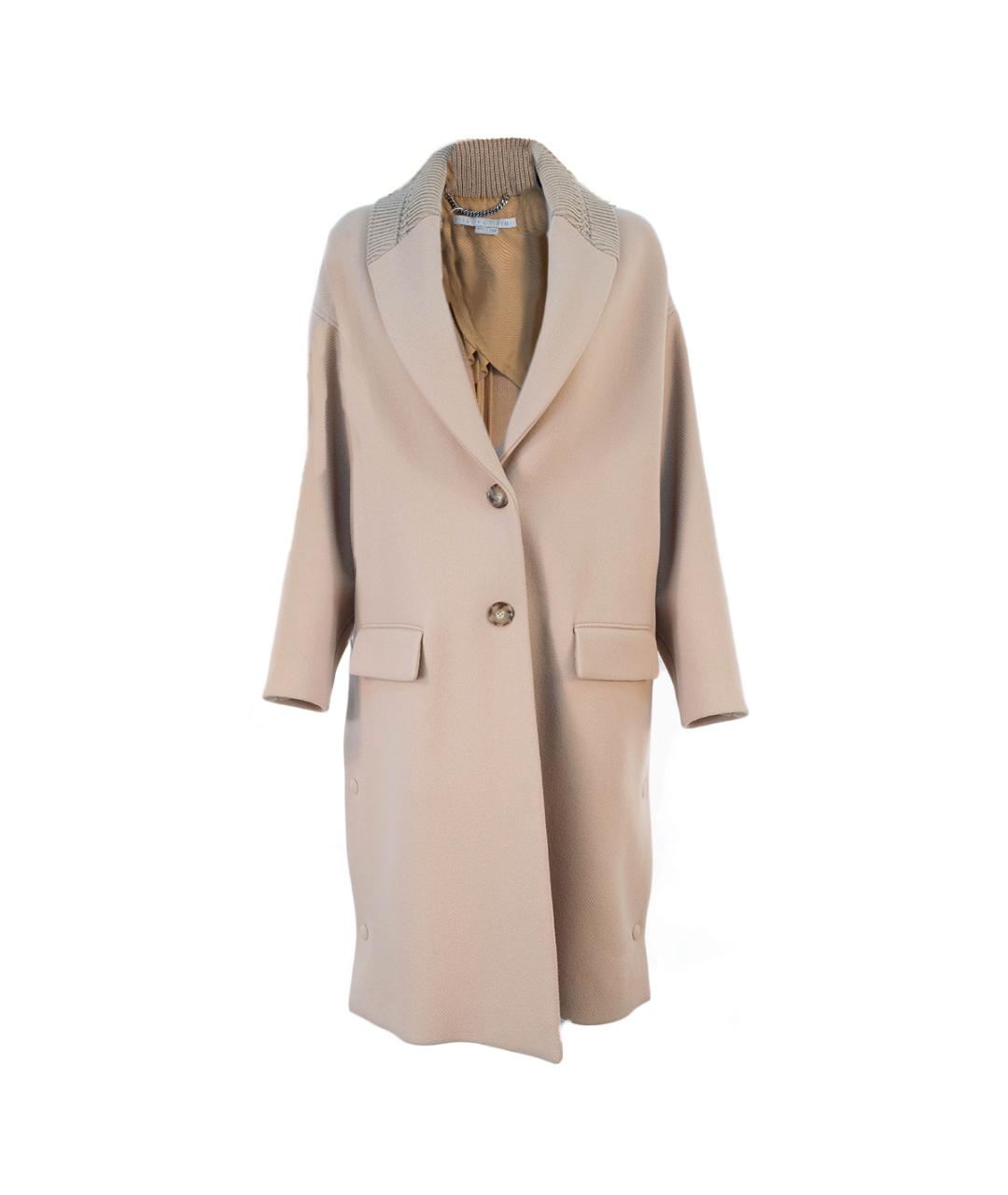 STELLA MCCARTNEY Бежевое шерстяное пальто, фото 1