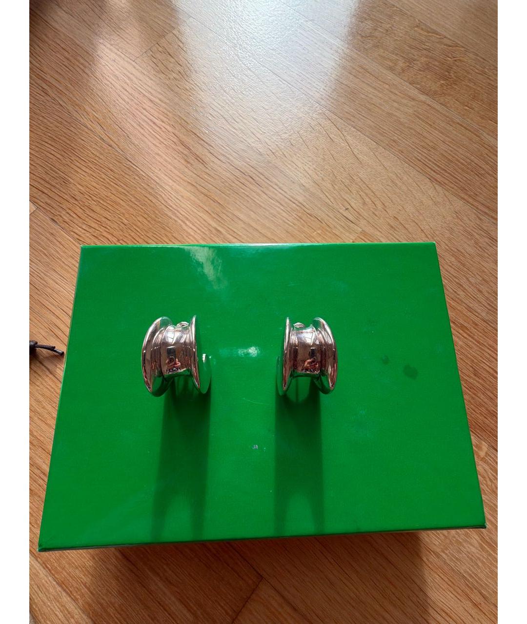 BOTTEGA VENETA Серебряные металлические серьги, фото 3