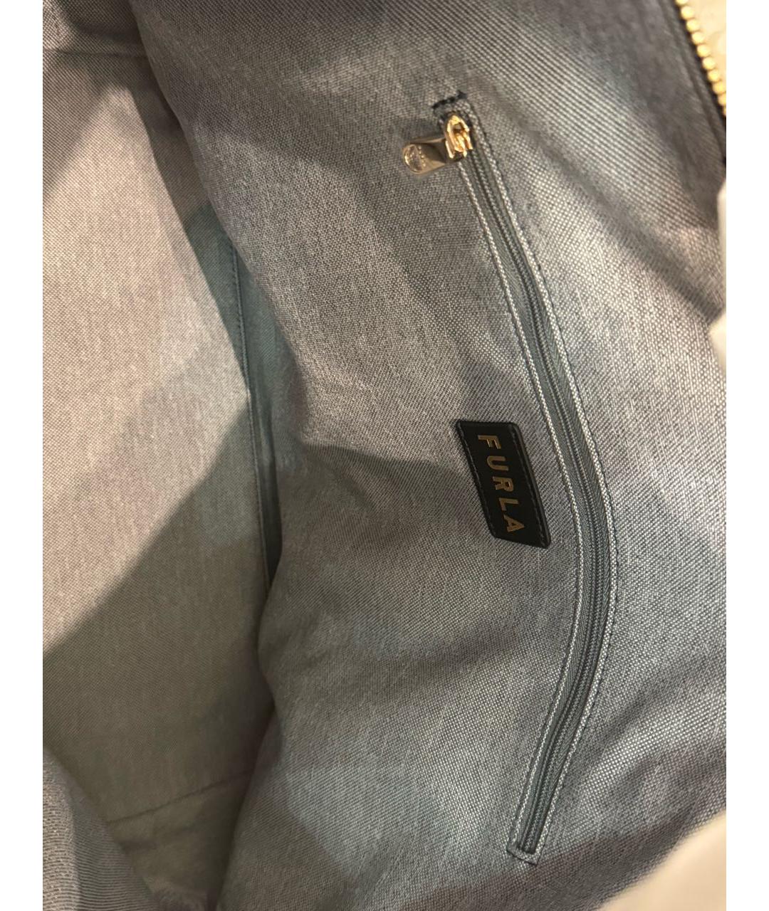 FURLA Черная сумка тоут из искусственной кожи, фото 3