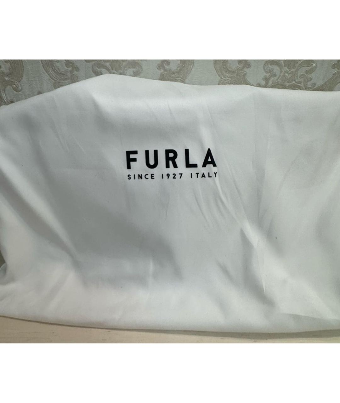 FURLA Черная сумка тоут из искусственной кожи, фото 4