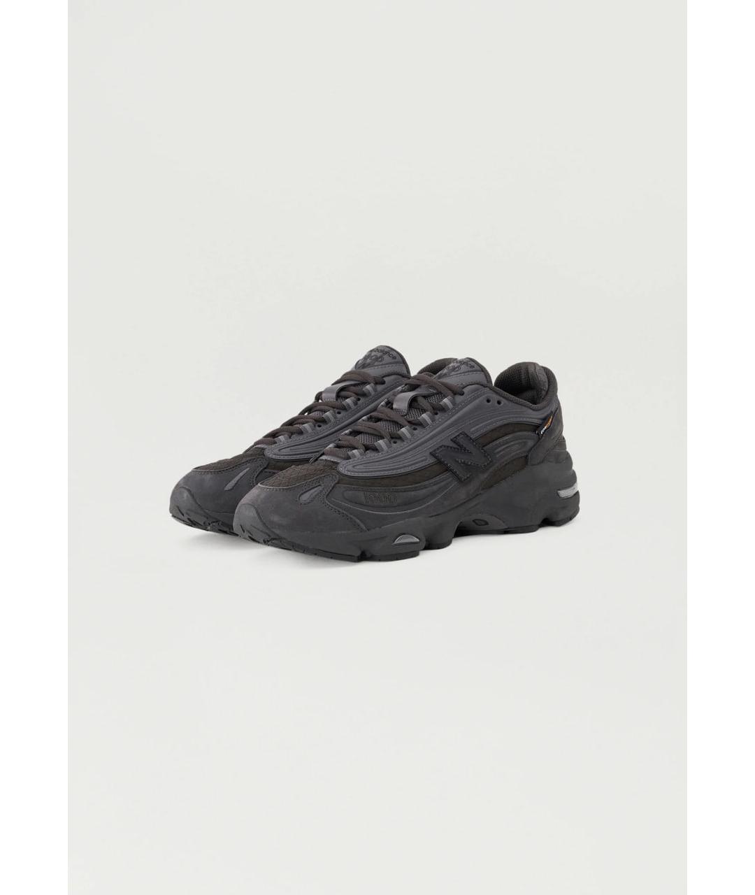 NEW BALANCE Антрацитовые замшевые высокие кроссовки / кеды, фото 2