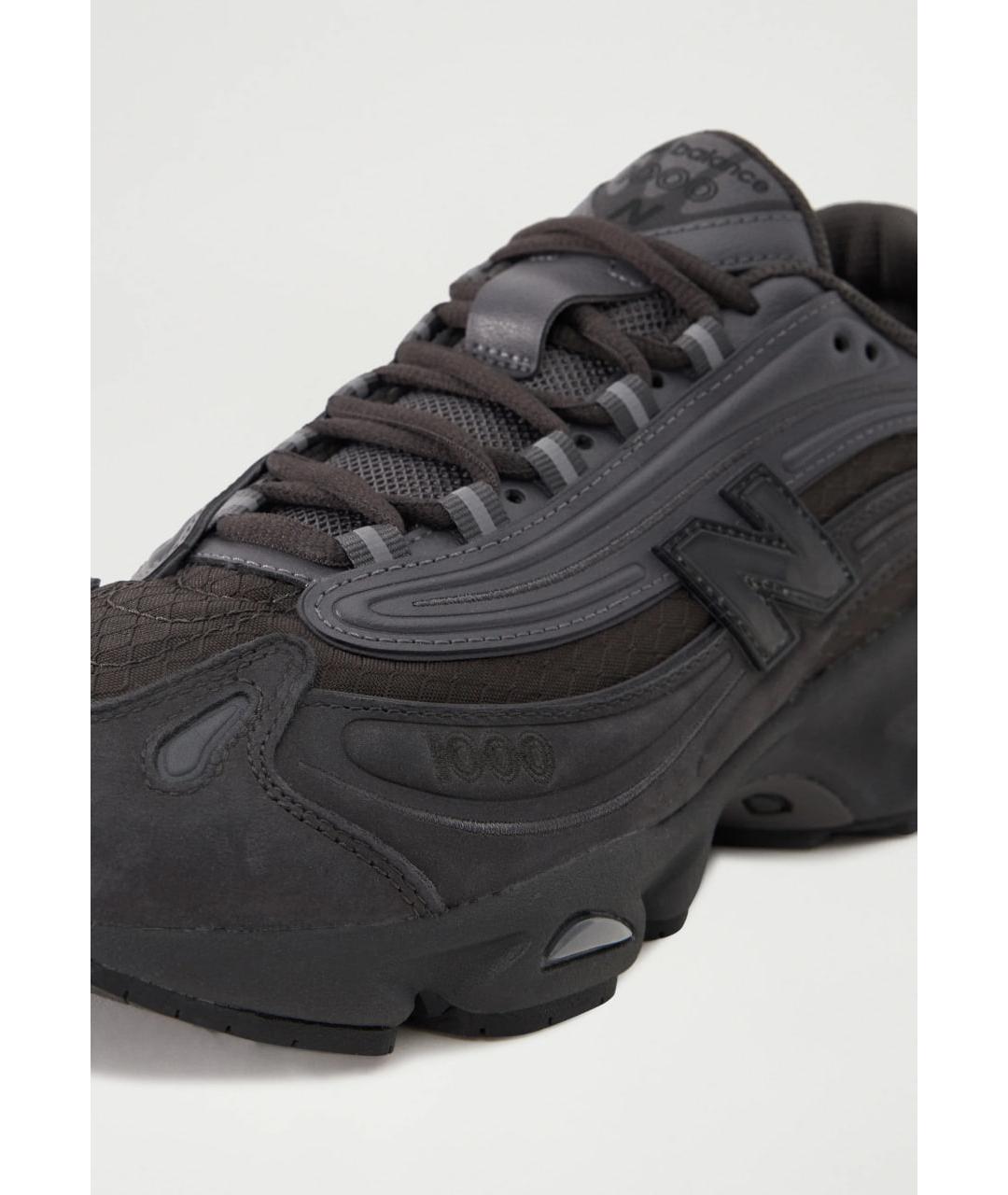 NEW BALANCE Антрацитовые замшевые высокие кроссовки / кеды, фото 6