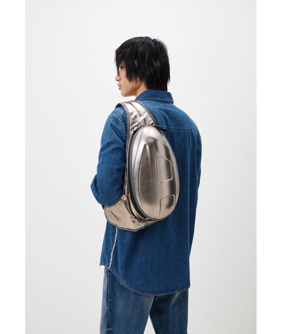 DIESEL Серебряная поясная сумка, фото 5