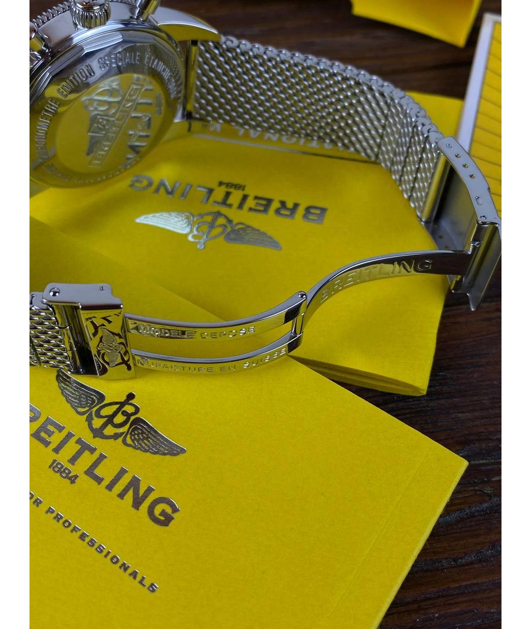 BREITLING Зеленые металлические часы, фото 7