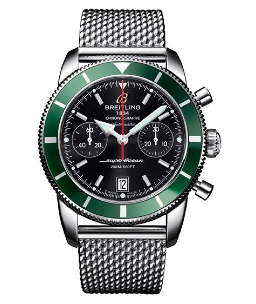 BREITLING Зеленые металлические часы, фото 1