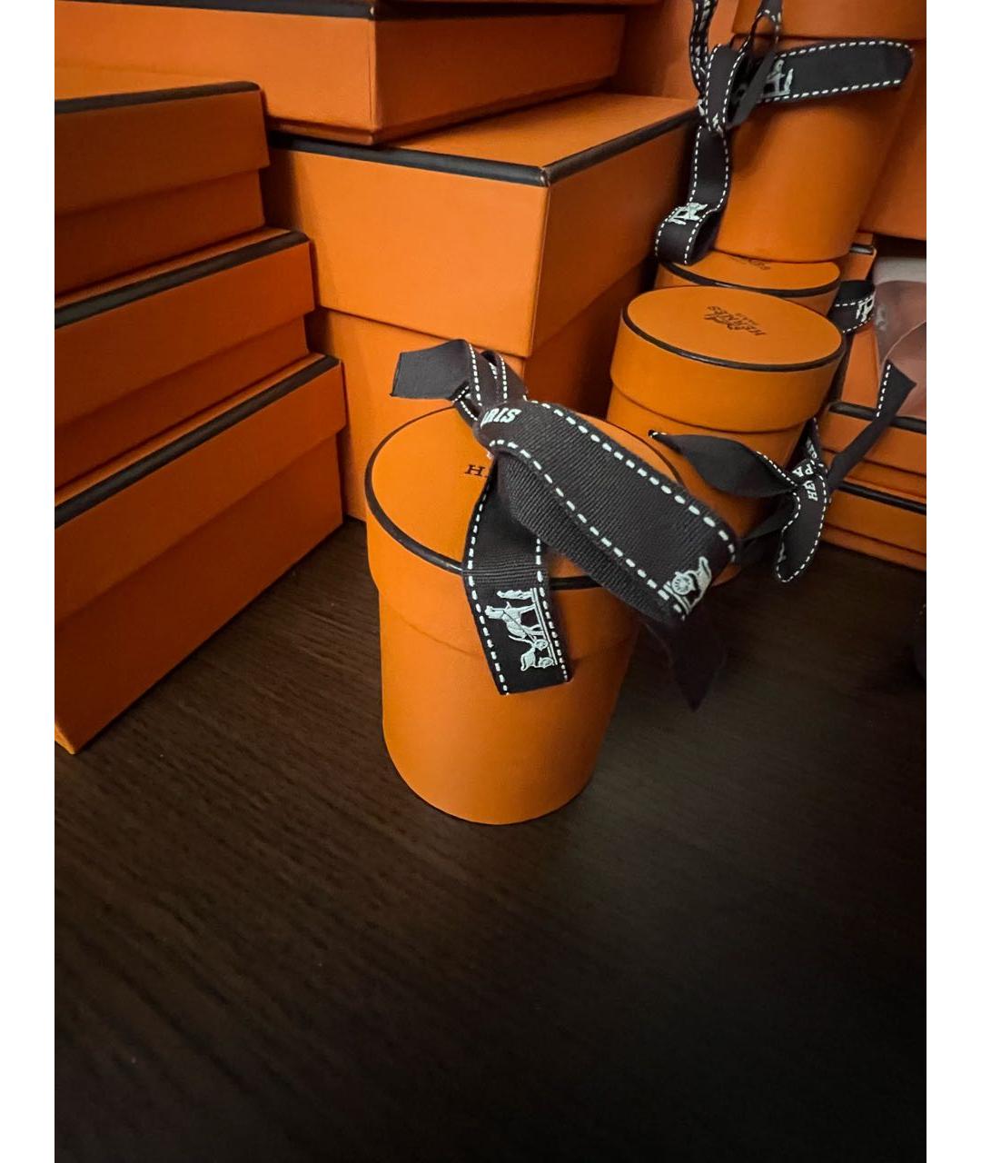 HERMES Розовый шелковый воротник, фото 4