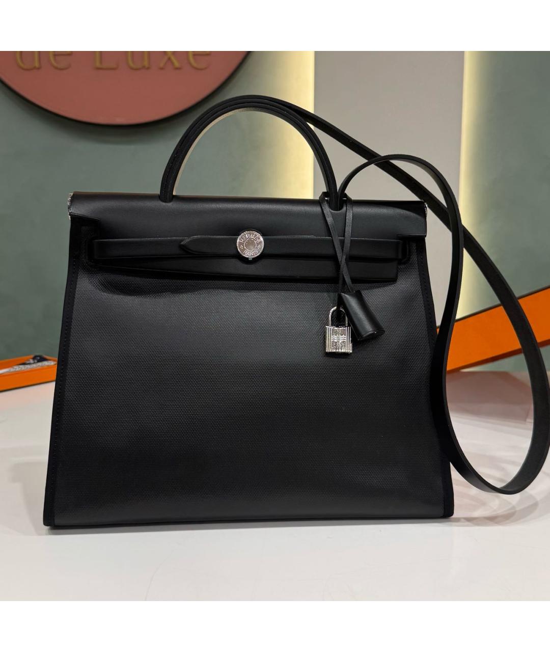 HERMES Черная сумка через плечо, фото 7