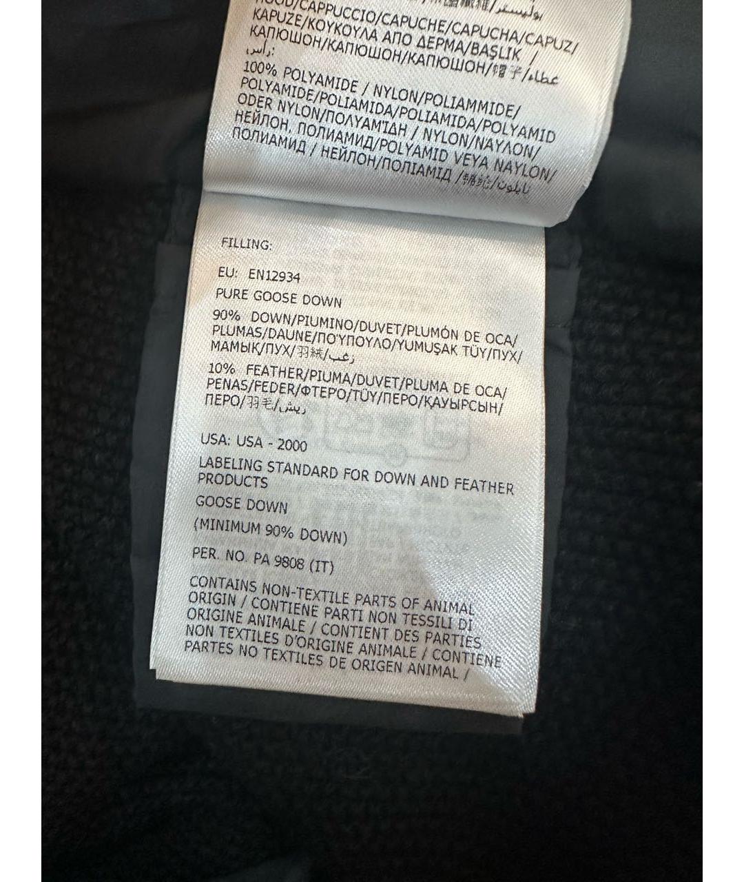 MONCLER Черная хлопко-эластановая куртка, фото 7