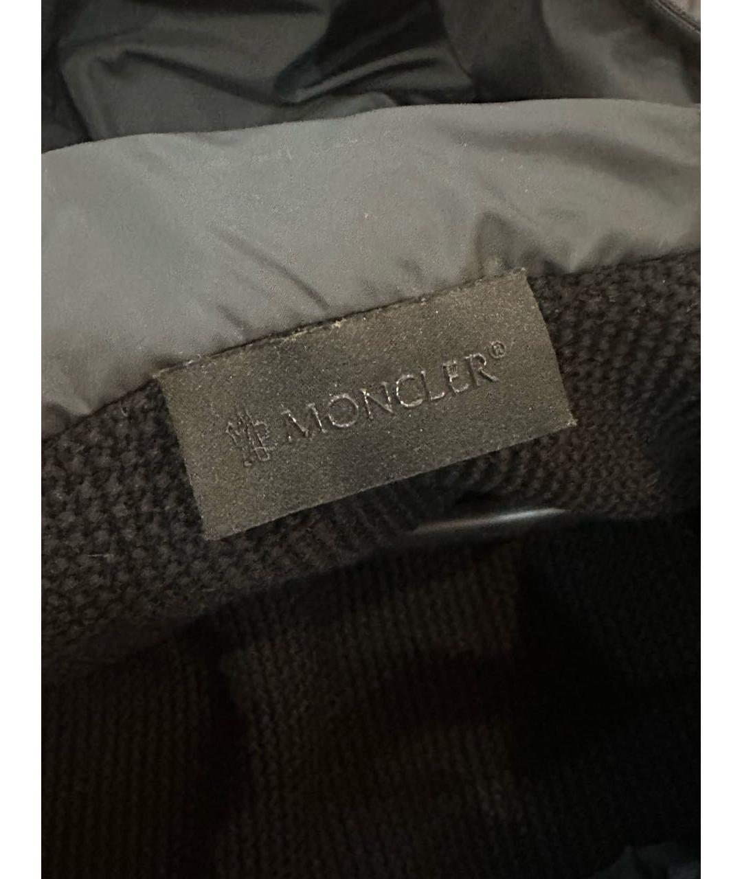 MONCLER Черная хлопко-эластановая куртка, фото 8