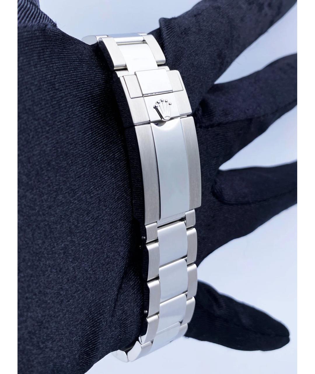 ROLEX Белые металлические часы, фото 5