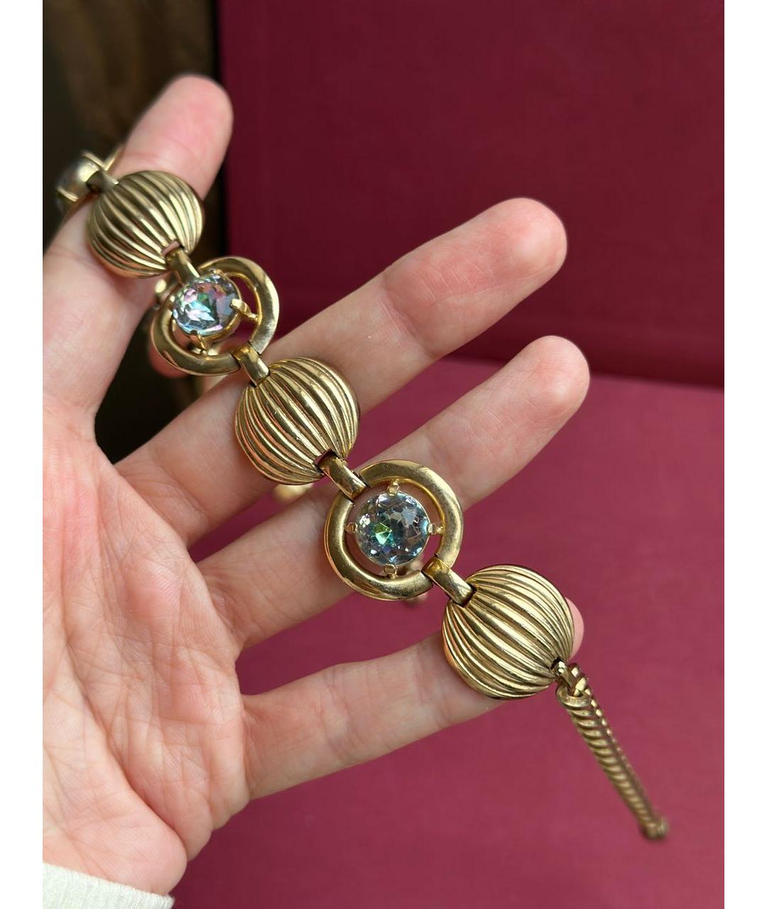 SCHIAPARELLI Золотое металлическое колье, фото 7