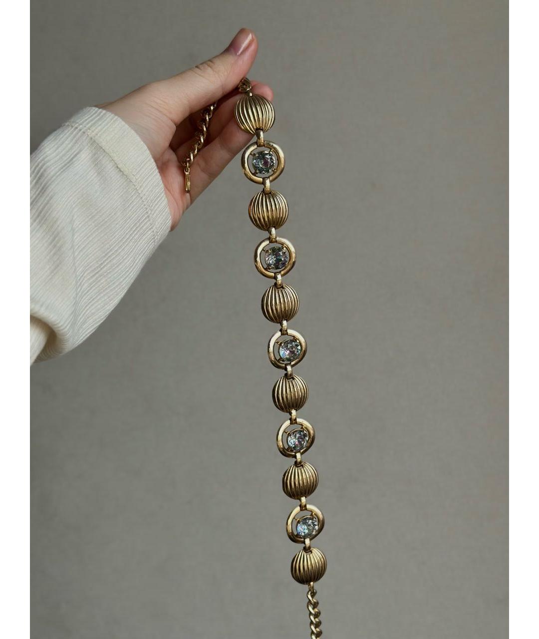 SCHIAPARELLI Золотое металлическое колье, фото 8