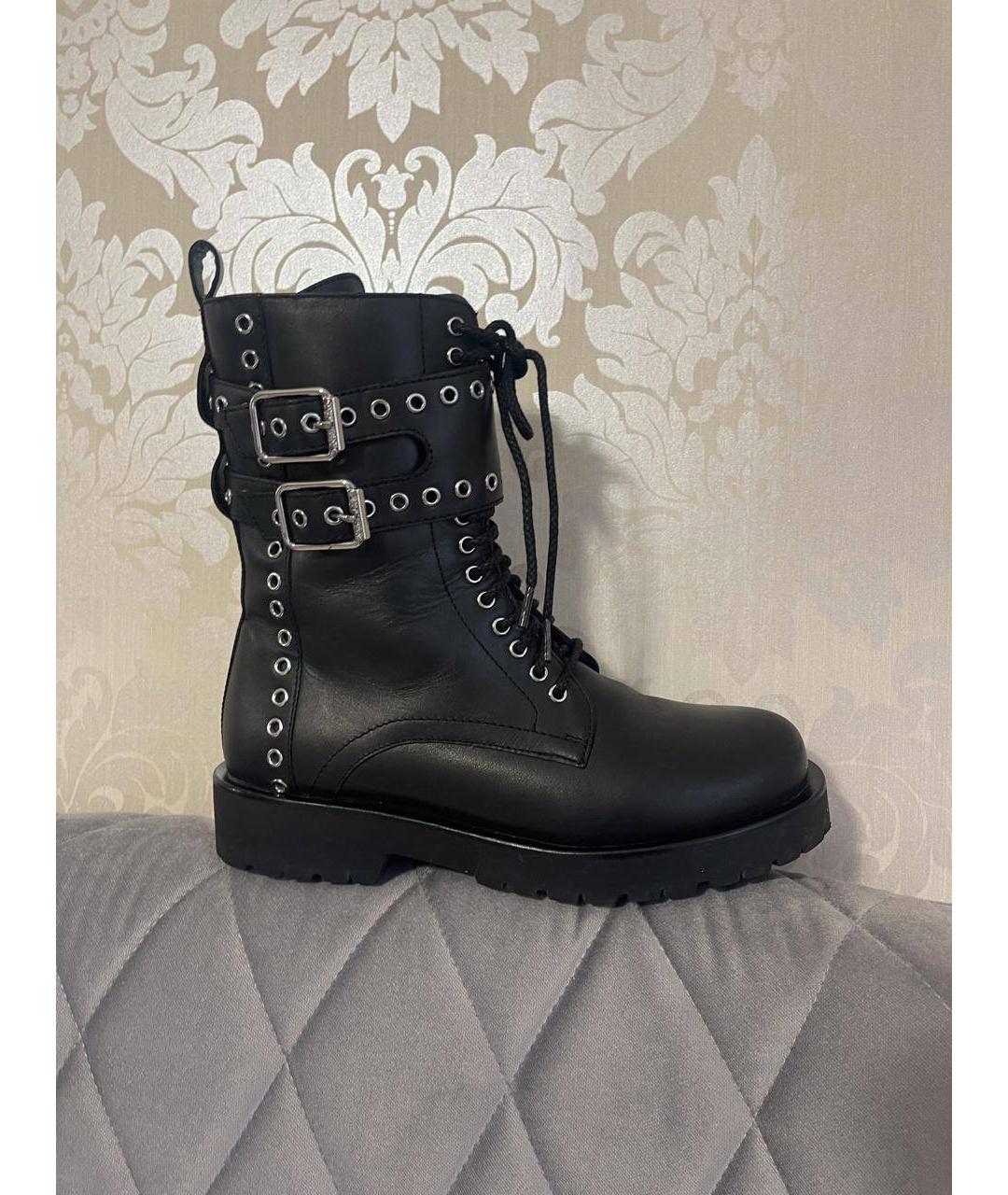 TWIN-SET Черные кожаные ботинки, фото 9