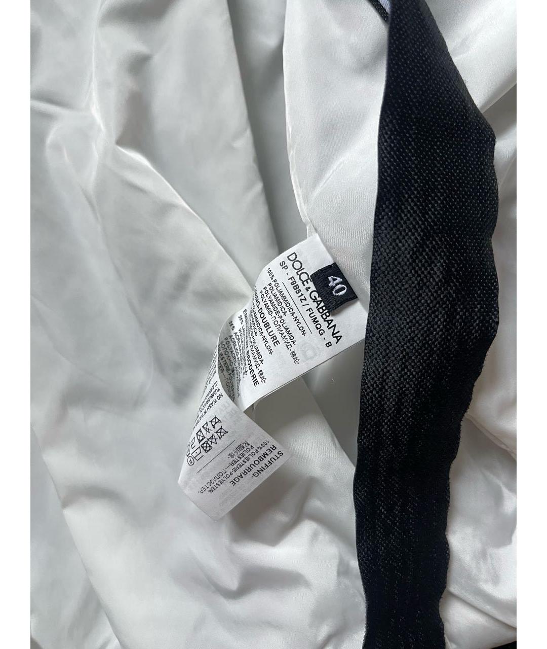 DOLCE&GABBANA Черная полиамидовая куртка, фото 4