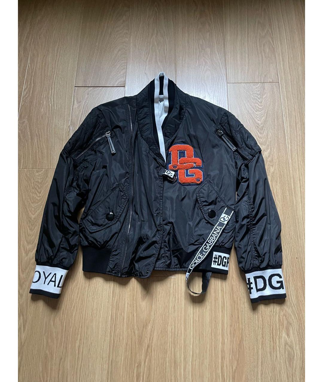 DOLCE&GABBANA Черная полиамидовая куртка, фото 6