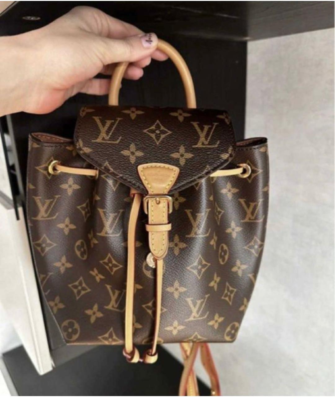 LOUIS VUITTON Коричневый рюкзак, фото 3