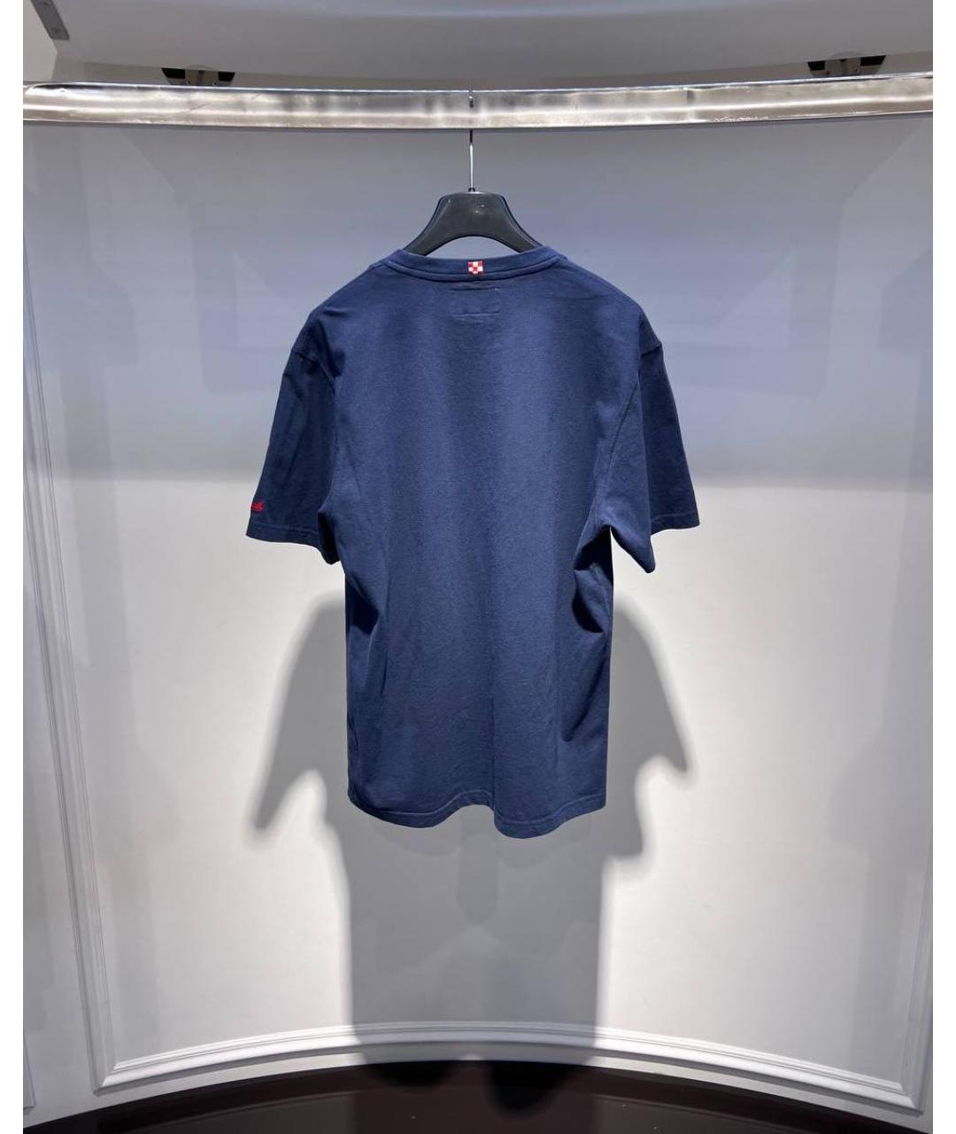 MC2 SAINT BARTH Темно-синяя хлопковая футболка, фото 2