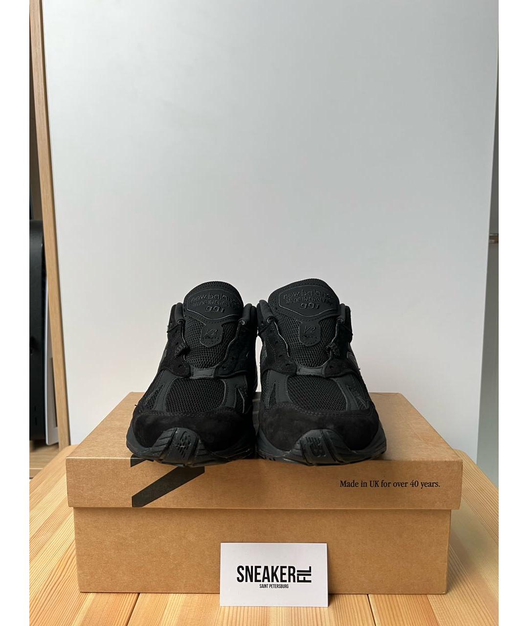 NEW BALANCE Черные текстильные низкие кроссовки / кеды, фото 3