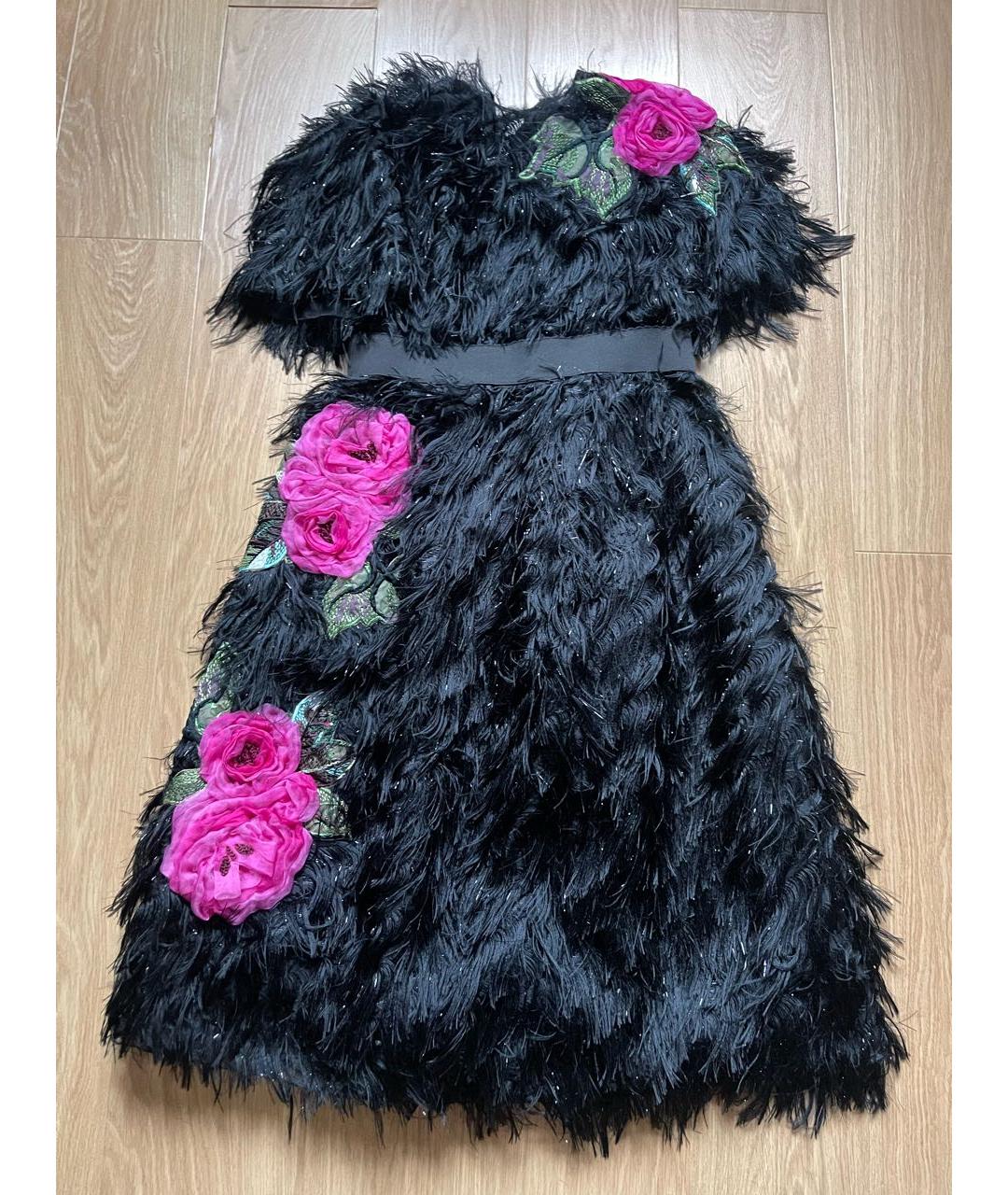 DOLCE&GABBANA Черное шелковое вечернее платье, фото 6