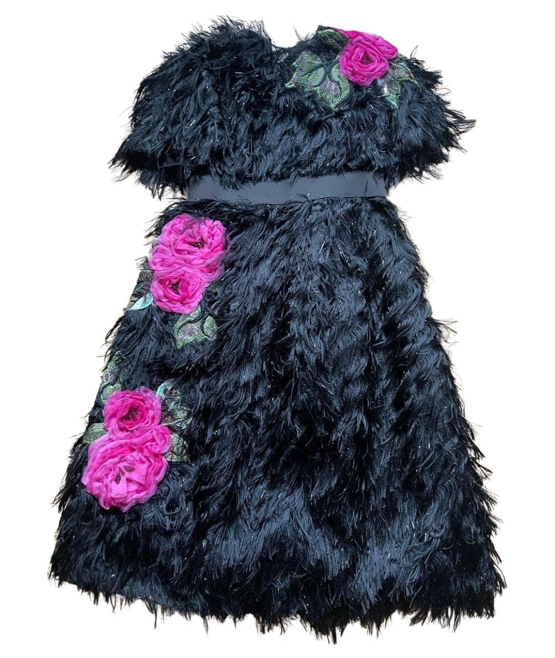 DOLCE&GABBANA Черное шелковое вечернее платье, фото 1