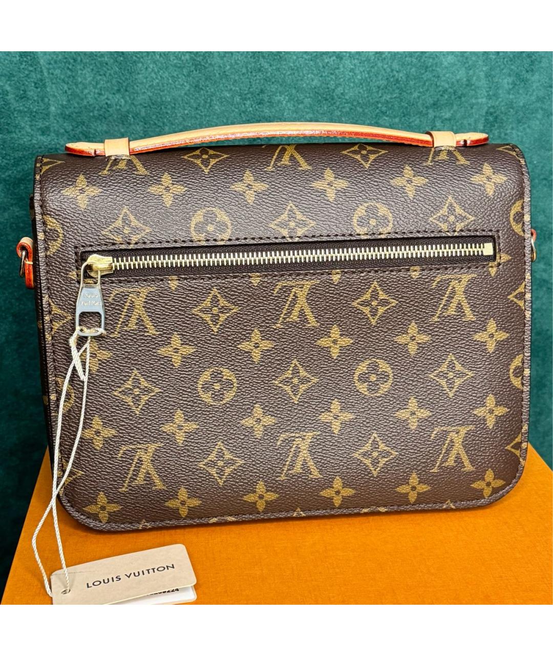LOUIS VUITTON Коричневая сумка через плечо из канвы, фото 3
