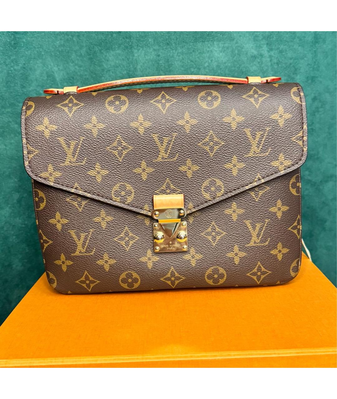 LOUIS VUITTON Коричневая сумка через плечо из канвы, фото 5