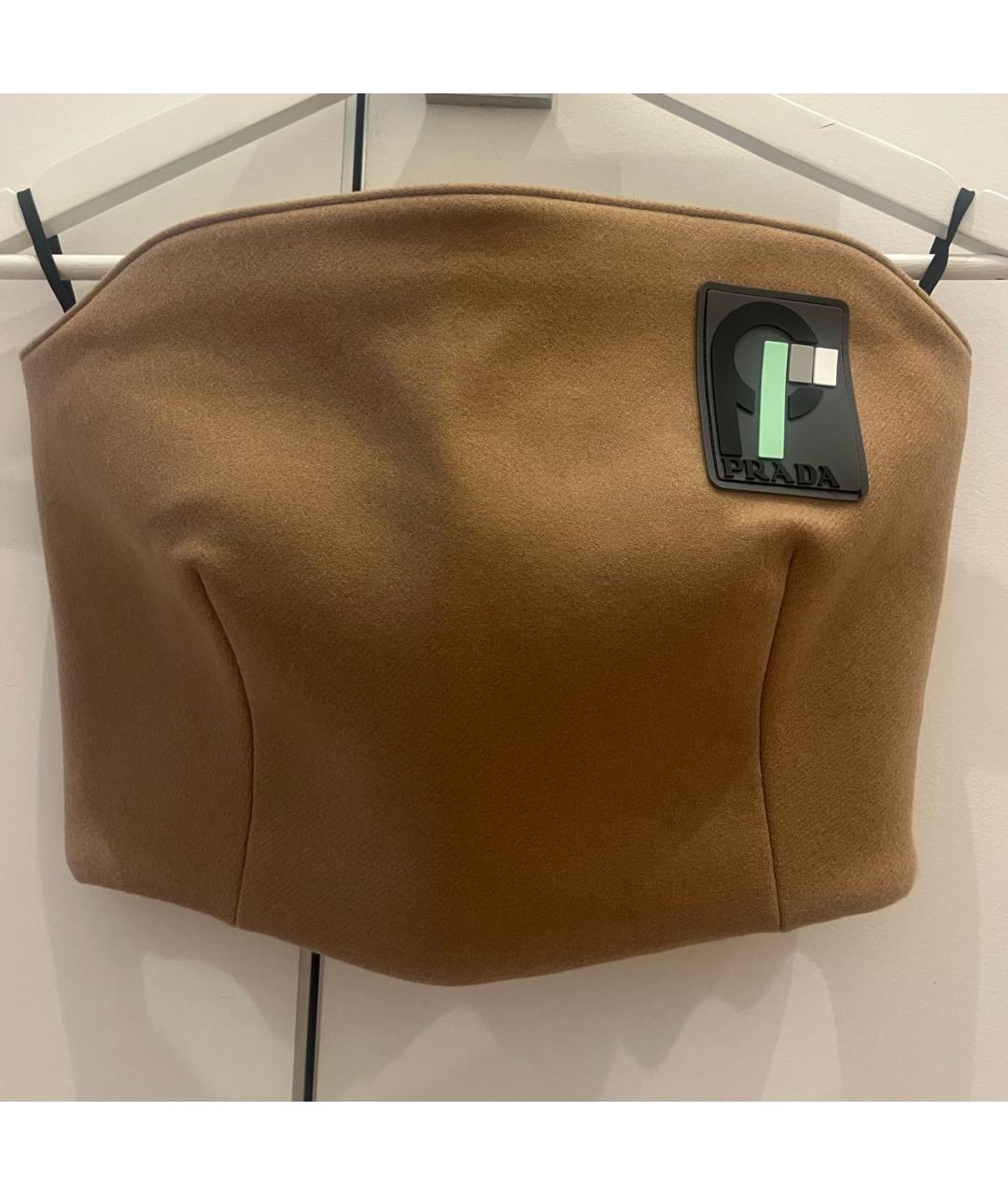 PRADA Бежевый шерстяной корсет, фото 6