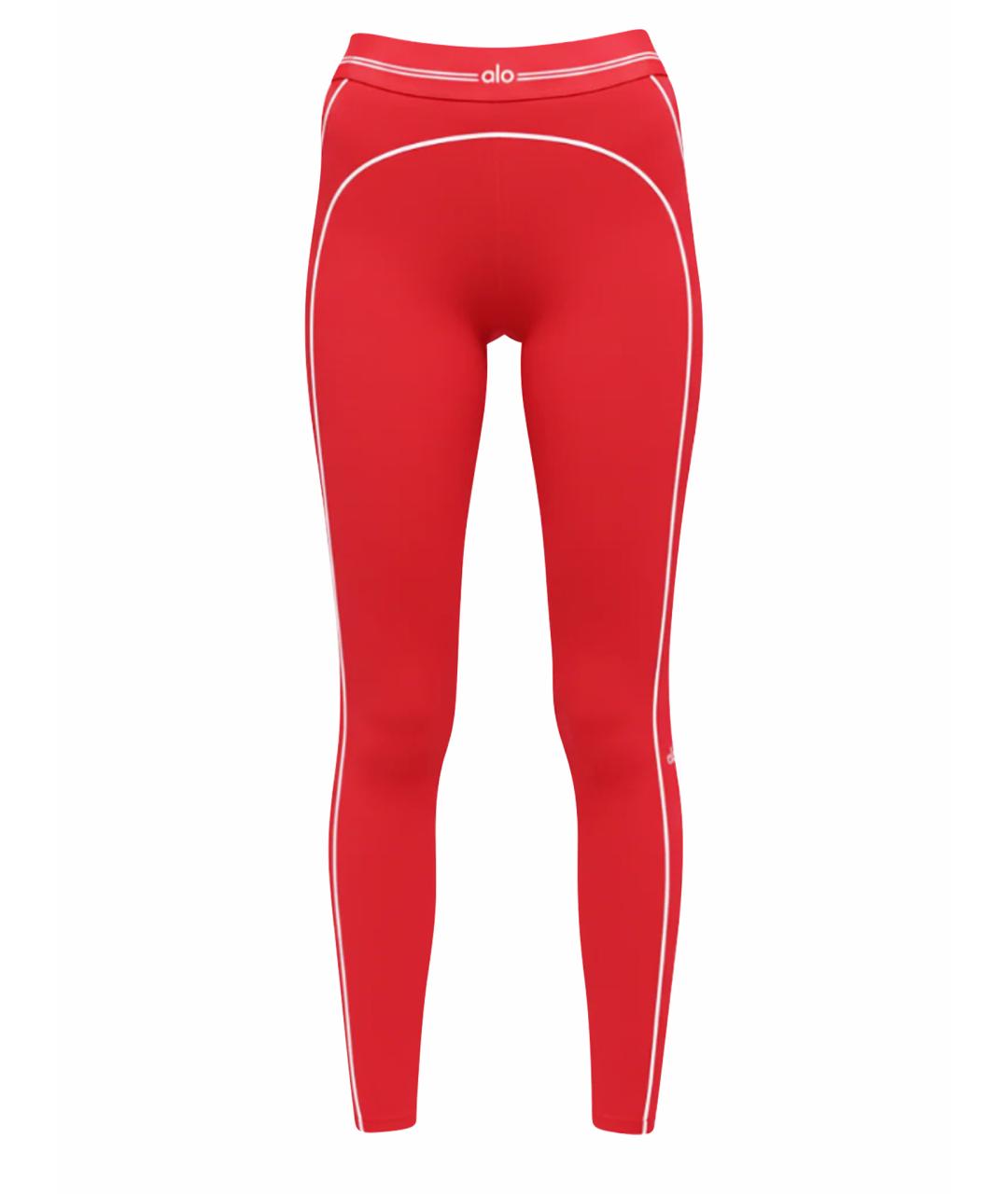 ALO YOGA Красные леггинсы и велосипедки, фото 1