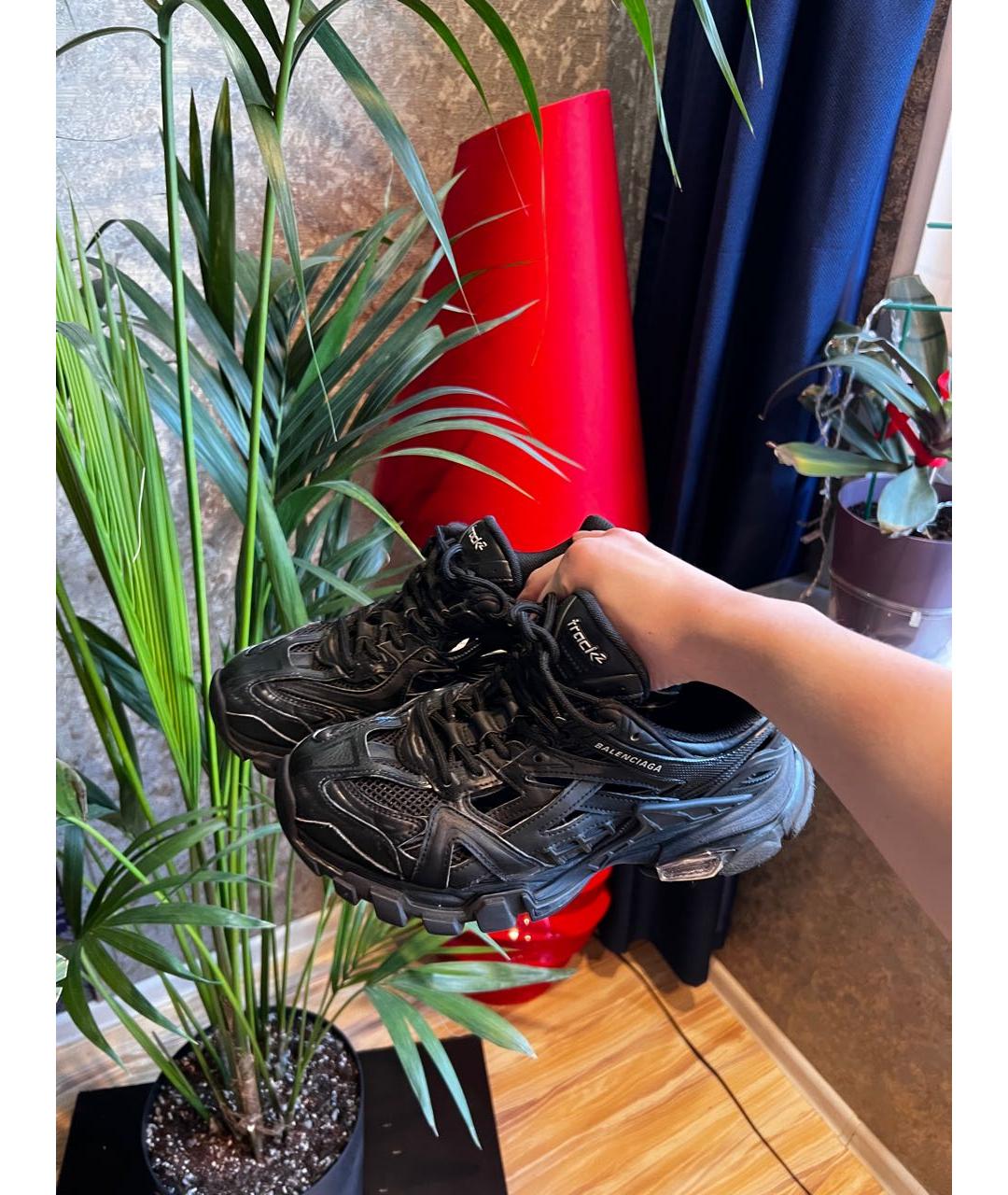 BALENCIAGA Антрацитовые неопреновые кроссовки, фото 6