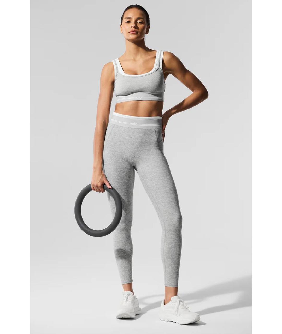 ALO YOGA Серая майка, фото 6