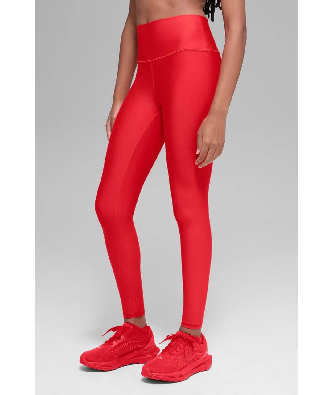 ALO YOGA Красные леггинсы и велосипедки, фото 4