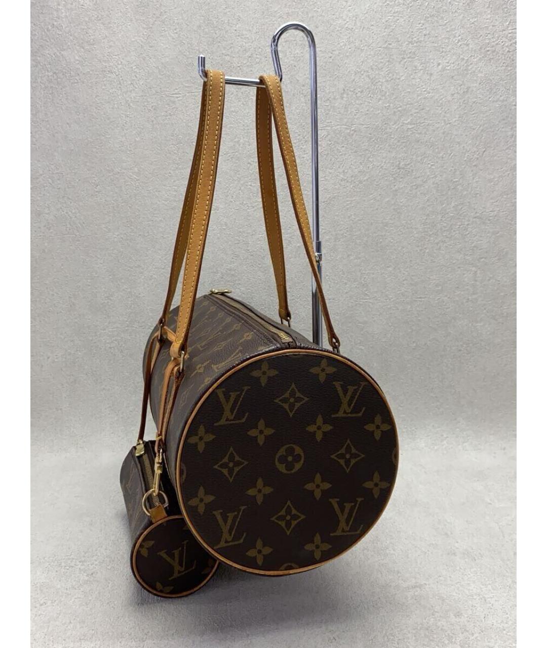 LOUIS VUITTON Коричневая сумка с короткими ручками, фото 3